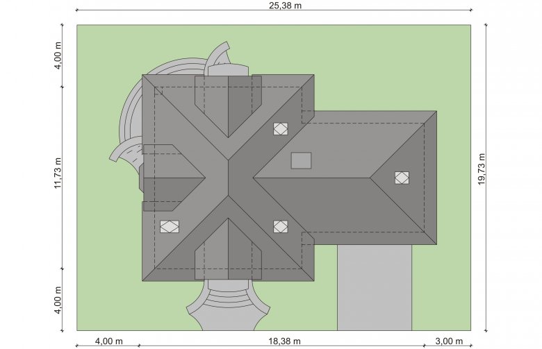 Projekt domu wielorodzinnego Tyberiusz 2 - Usytuowanie