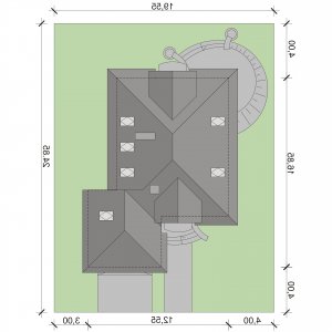 Usytuowanie budynku Apis 3 w wersji lustrzanej