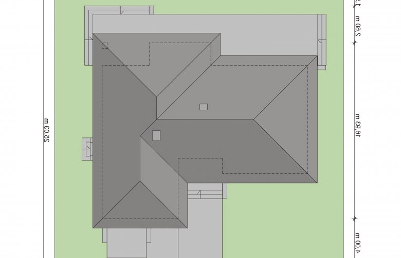 Projekt domu parterowego Elida 2 - Usytuowanie - wersja lustrzana