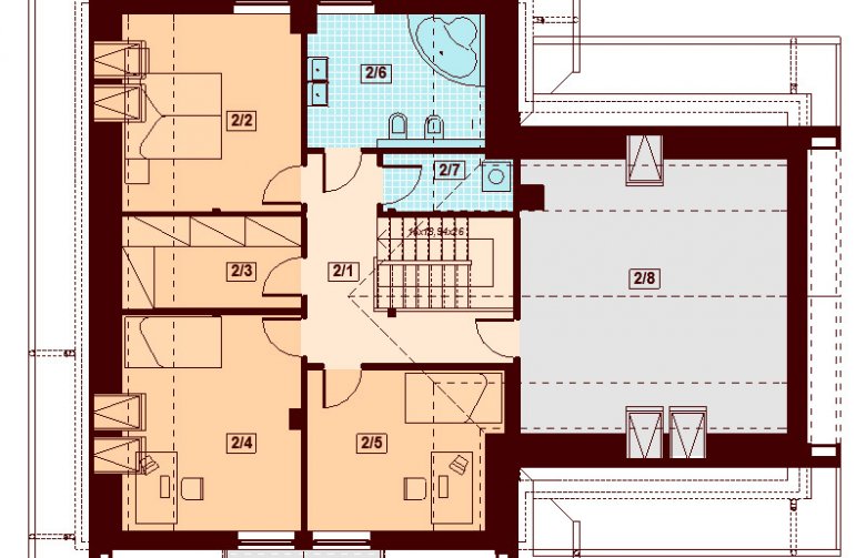 Projekt domu jednorodzinnego Galilea 2M - 