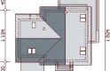 Projekt domu jednorodzinnego Galilea 2M - usytuowanie - wersja lustrzana