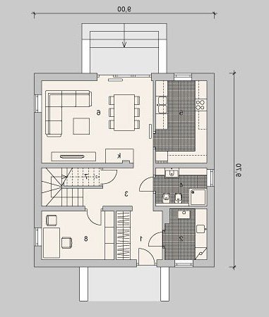 PARTER LK&1053 - wersja lustrzana