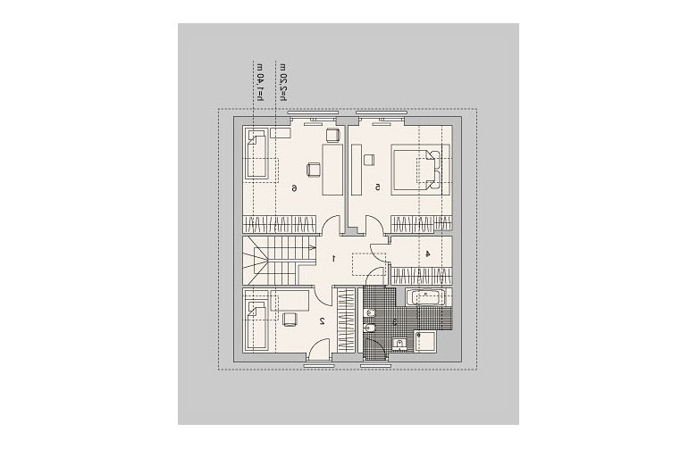 Projekt domu wielorodzinnego LK&1053 - poddasze