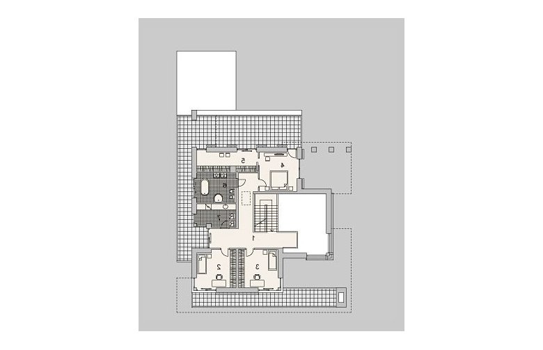 Projekt domu szkieletowego LK&1084 - piętro