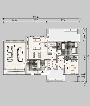 PARTER LK&1044 - wersja lustrzana