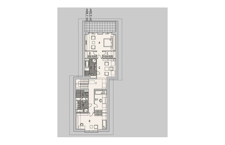 Projekt domu wielorodzinnego LK&1068 - poddasze