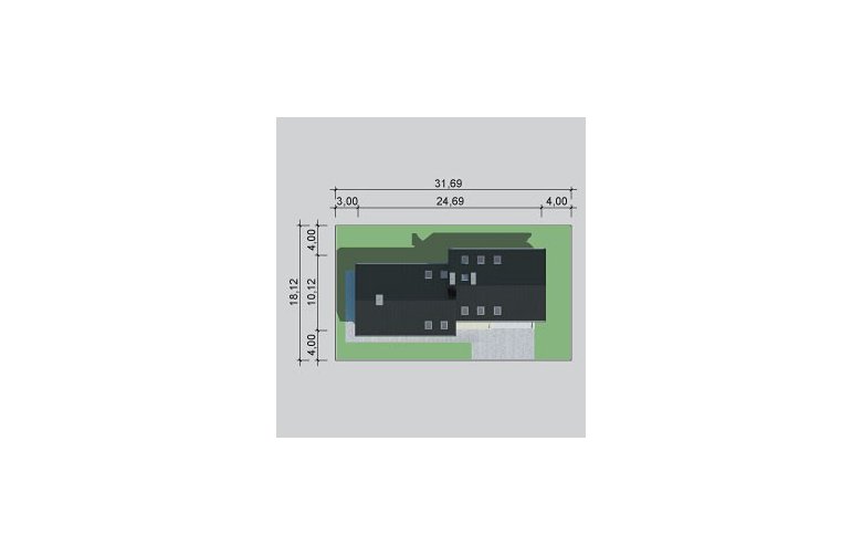 Projekt domu wielorodzinnego LK&1068 - Usytuowanie