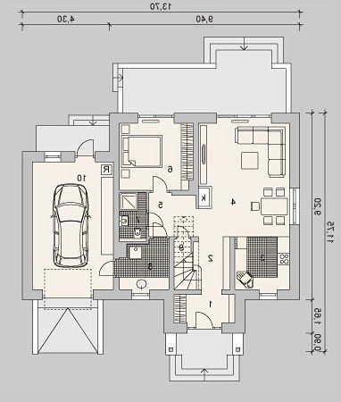 PARTER LK&1034 - wersja lustrzana