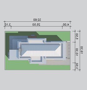 Usytuowanie budynku LK&1051 w wersji lustrzanej