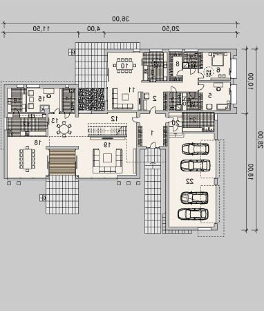 PARTER LK&1048 - wersja lustrzana