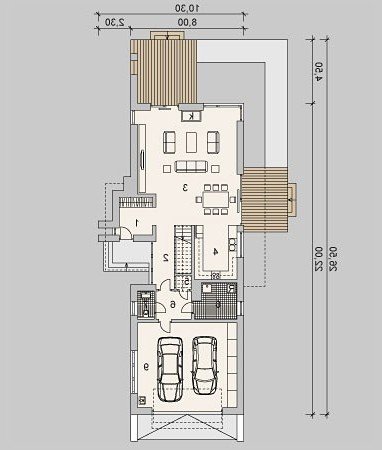 PARTER LK&1040 - wersja lustrzana