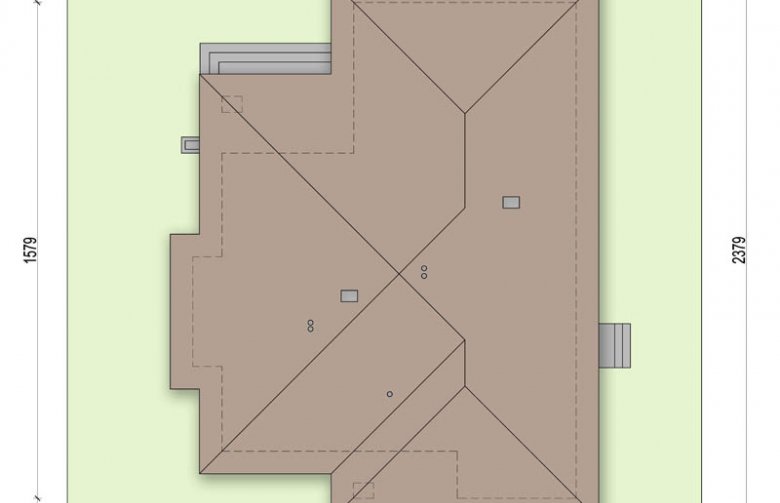 Projekt domu parterowego Szafran - Usytuowanie