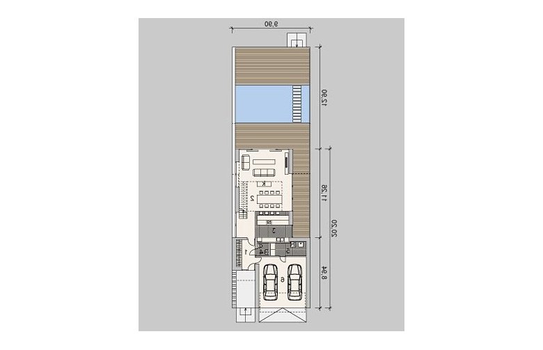 Projekt domu z poddaszem LK&994 - rzut parteru