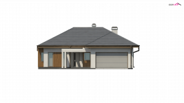 Elewacja projektu Z289 - 2 - wersja lustrzana