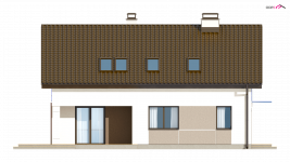Elewacja projektu Z228 - 3 - wersja lustrzana