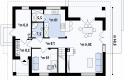 Projekt domu z poddaszem Z228 - rzut parteru
