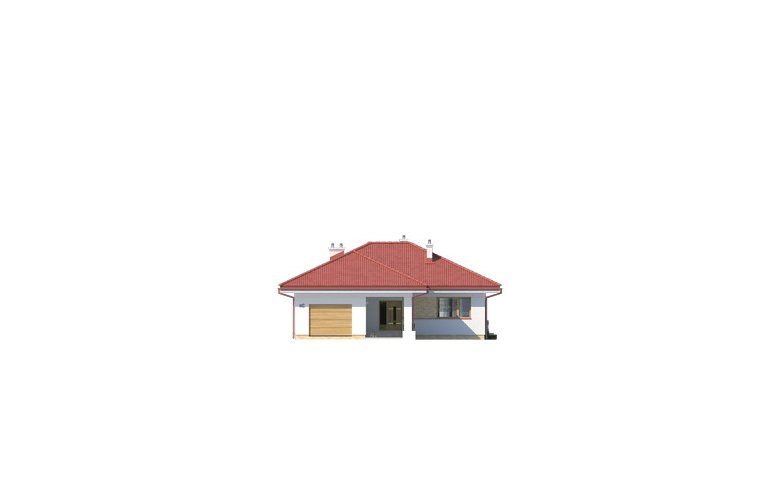 Projekt domu tradycyjnego Kiwi 2 - elewacja 1