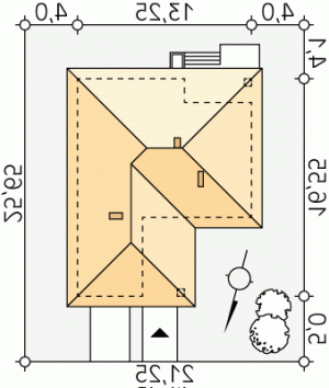 Usytuowanie budynku Kiwi 2 w wersji lustrzanej