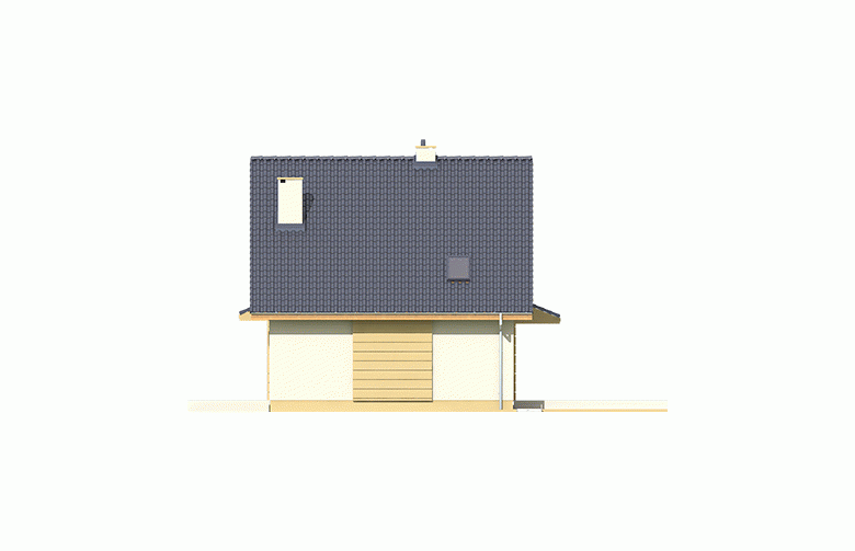 Projekt domu jednorodzinnego Adriana - elewacja 4