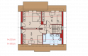 Projekt domu jednorodzinnego Adriana III (wersja B) - poddasze