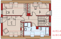 Projekt domu wielorodzinnego E1 ECONOMIC (wersja A) - poddasze