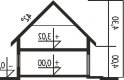 Projekt domu wielorodzinnego E1 ECONOMIC (wersja B) - przekrój 1