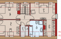 Projekt domu wielorodzinnego E2 ECONOMIC (wersja A) - poddasze