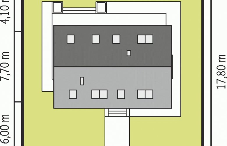 Projekt domu wielorodzinnego E2 ECONOMIC (wersja A) - Usytuowanie