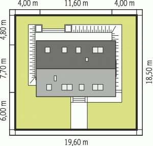 Usytuowanie budynku E2 ECONOMIC (wersja B)