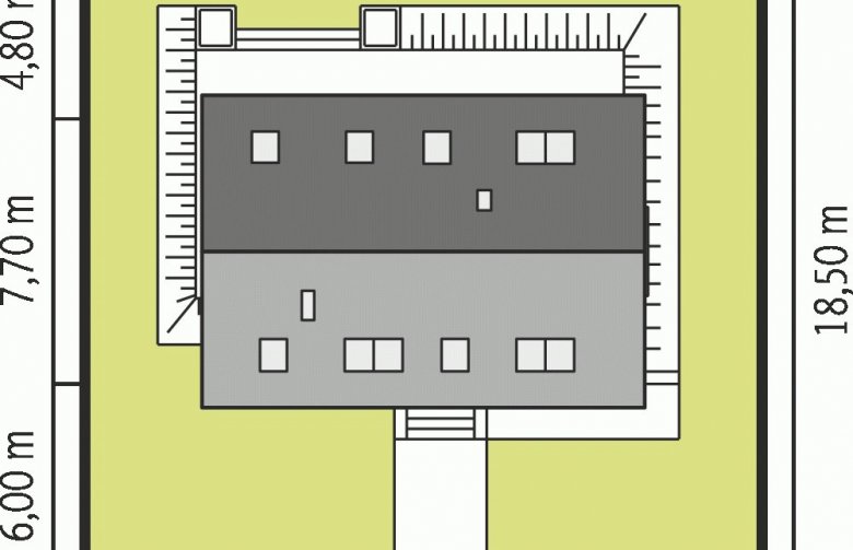 Projekt domu wielorodzinnego E2 ECONOMIC (wersja B) - Usytuowanie