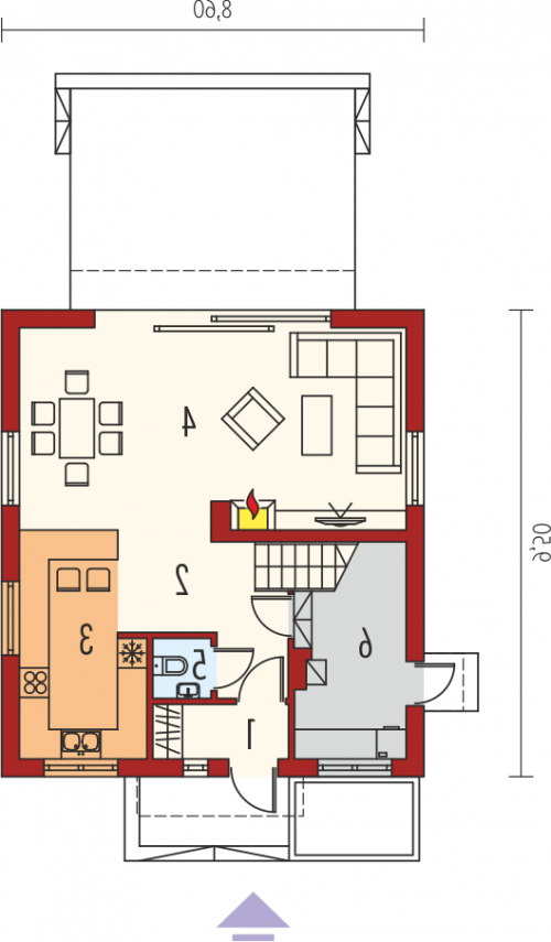 PARTER E3 ECONOMIC (wersja B) - wersja lustrzana