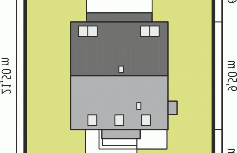 Projekt domu wielorodzinnego E3 ECONOMIC (wersja B) - Usytuowanie - wersja lustrzana