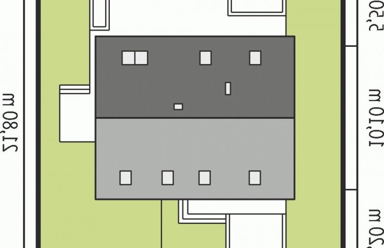 Projekt domu wielorodzinnego E4 G1 ECONOMIC (wersja A) - Usytuowanie - wersja lustrzana