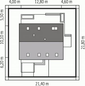 Usytuowanie budynku E4 G1 ECONOMIC (wersja B)