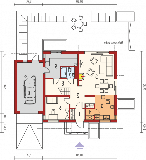 PARTER E5 G1 ECONOMIC (wersja A) - wersja lustrzana