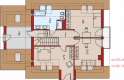 Projekt domu wielorodzinnego E5 G1 ECONOMIC (wersja A) - poddasze