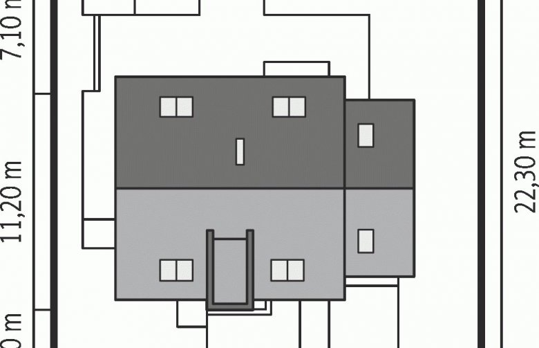 Projekt domu wielorodzinnego E5 G1 ECONOMIC (wersja A) - Usytuowanie