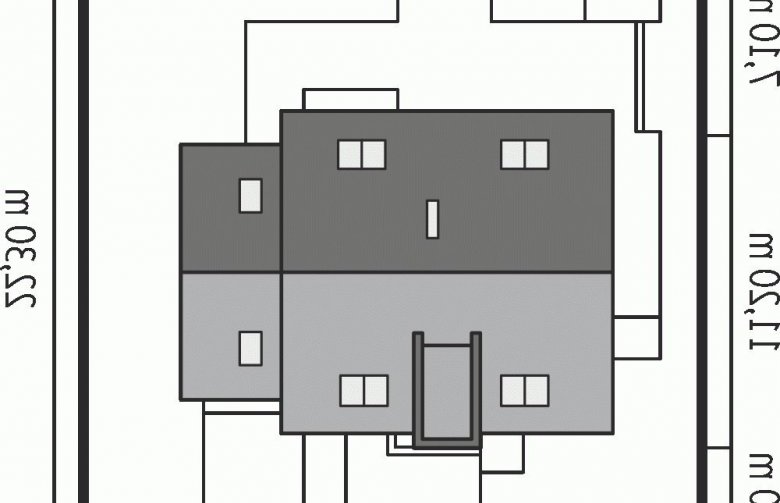Projekt domu wielorodzinnego E5 G1 ECONOMIC (wersja A) - Usytuowanie - wersja lustrzana