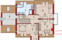 Projekt domu wielorodzinnego E5 G1 ECONOMIC (wersja B) - poddasze