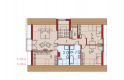 Projekt domu wielorodzinnego E6 G1 ECONOMIC (wersja B) - poddasze