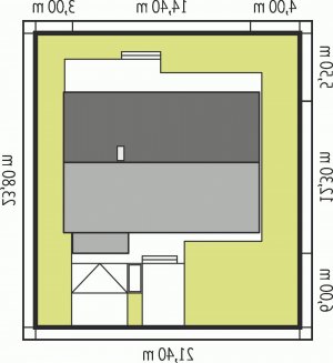 Usytuowanie budynku Edwin G1 ENERGO w wersji lustrzanej