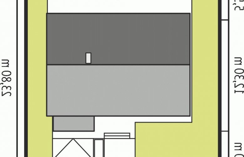 Projekt domu dwurodzinnego Edwin G1 ENERGO - Usytuowanie - wersja lustrzana