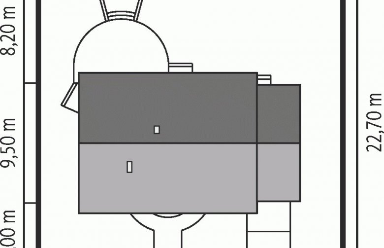 Projekt domu dwurodzinnego Erin III G1 - Usytuowanie