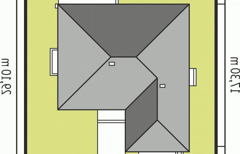 Projekt domu dwurodzinnego Eris G2 (wersja A) - Usytuowanie - wersja lustrzana