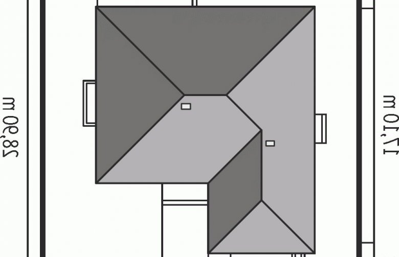 Projekt domu dwurodzinnego Eris G2 (wersja B) - Usytuowanie - wersja lustrzana