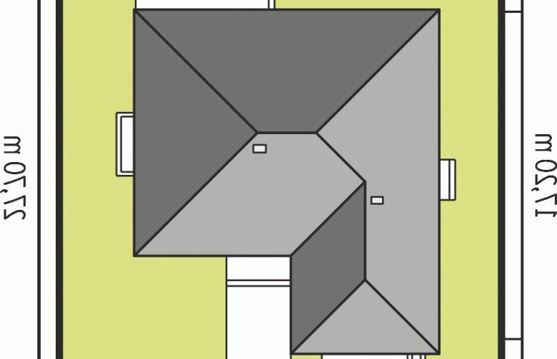 Projekt domu dwurodzinnego Eris G2 (wersja C) - Usytuowanie - wersja lustrzana