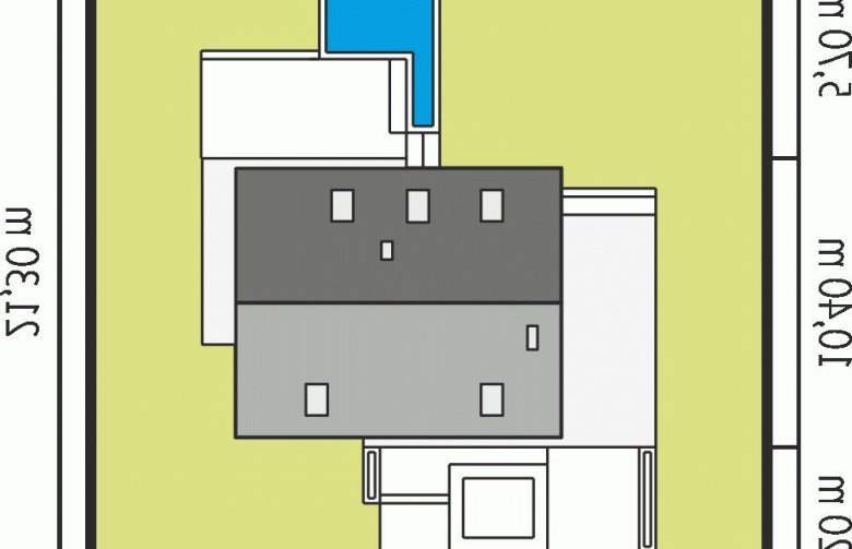 Projekt domu wielorodzinnego Ernest G1 - Usytuowanie - wersja lustrzana