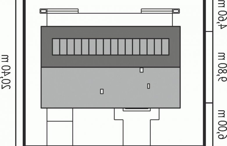 Projekt domu dwurodzinnego Eryk G1 - Usytuowanie - wersja lustrzana
