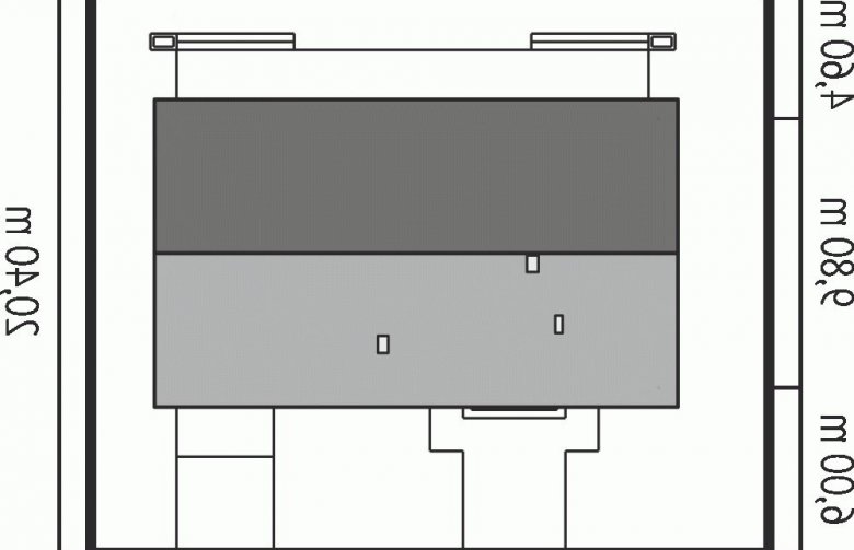 Projekt domu dwurodzinnego Eryk II G1 - Usytuowanie - wersja lustrzana