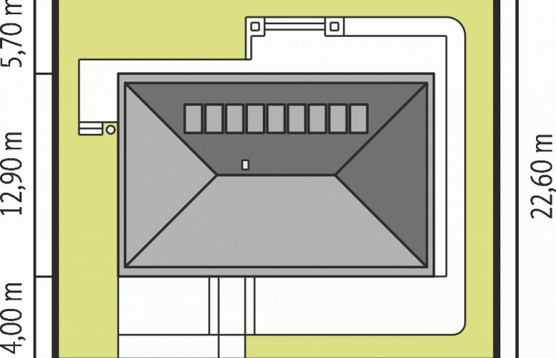 Projekt domu dwurodzinnego EX 8 G2 (wersja B) - Usytuowanie